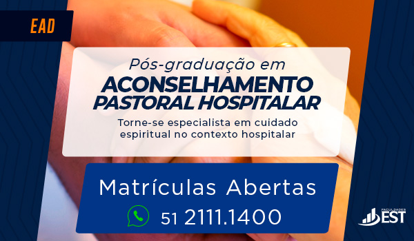 banner divulgação curso de Pós-Graduação em Aconselhamento Pastoral Hospitalar
