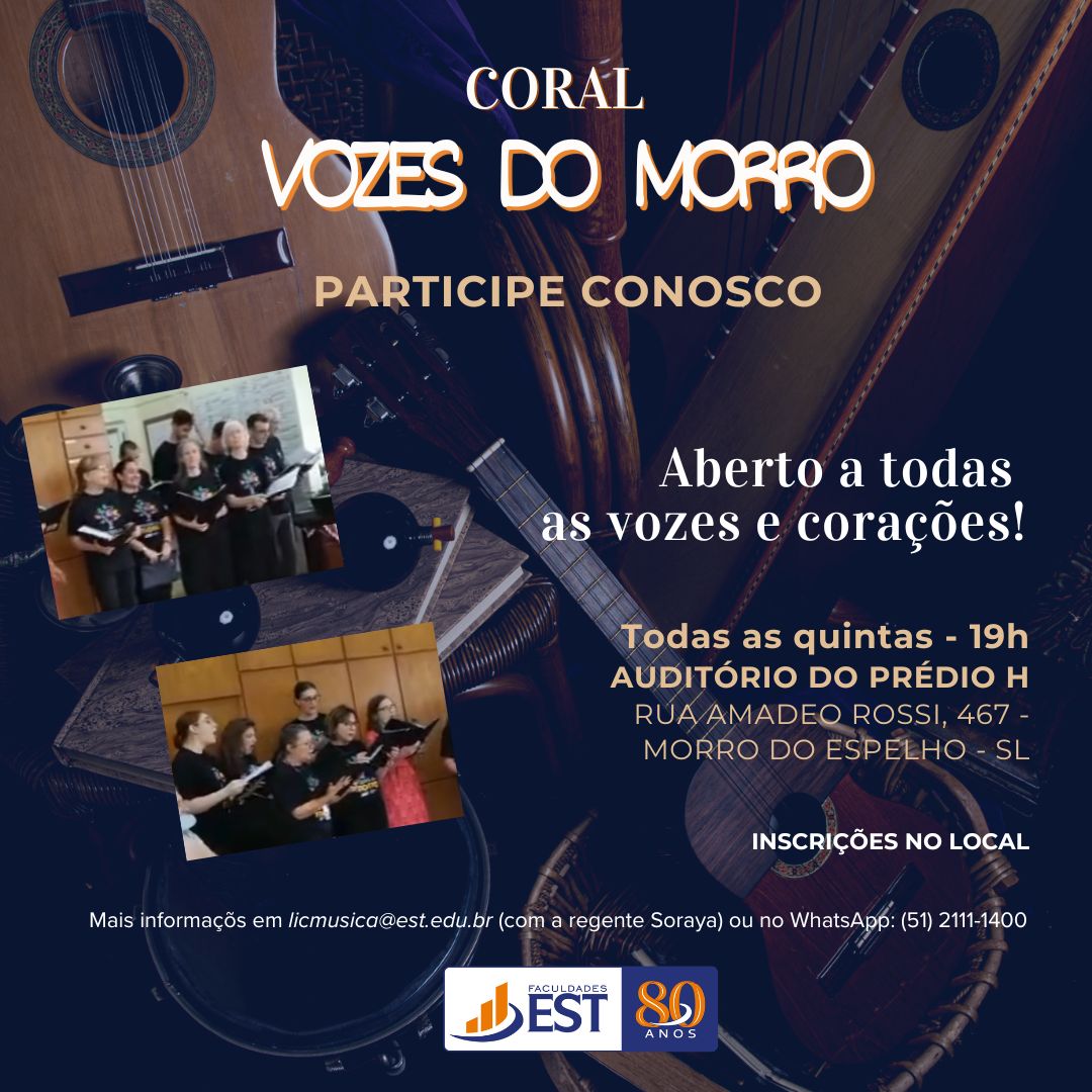 Leia mais sobre o artigo Coral Vozes do Morro retoma ensaios e convida novas pessoas participantes
