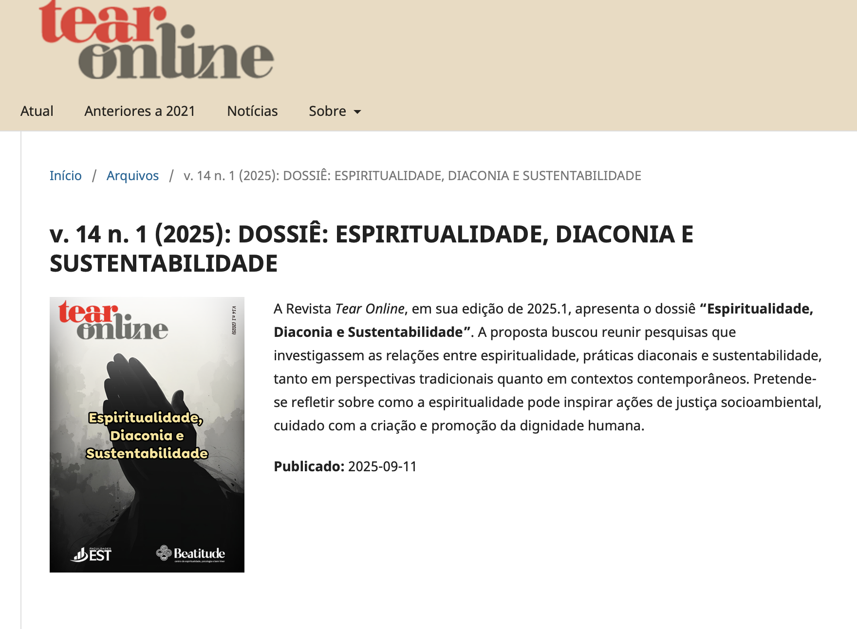 Leia mais sobre o artigo Revista Tear abre chamada para artigos sobre Música, Musicoterapia e Espiritualidade