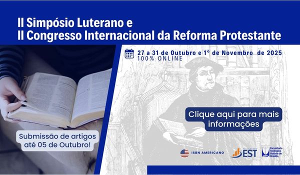 Banner II Simpósio Luterano e o II Congresso Internacional da Reforma Protestante
