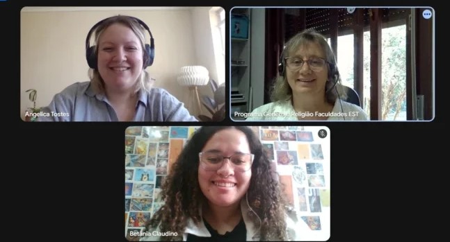 No dia 19 de novembro, Angelica Tostes (CESEEP), Betânia Claudino (CESEEP) e Marli Brun (EST) se reuniram em um encontro entre o CESEEP e o Programa de Gênero e Religião das Faculdades EST. O momento foi dedicado à avaliação do caminho percorrido em 2025 e à renovação da parceria para o ano de 2026, fortalecendo o compromisso comum com uma formação que integra justiça social, igualdade de gênero e diálogo inter-religioso.