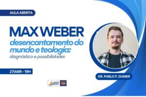 Faculdades EST promove aula aberta sobre crise contemporânea e teologia