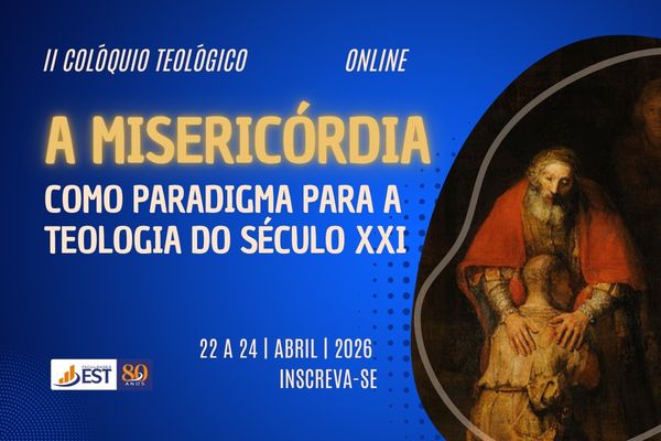 Banner divulgação II Colóquio Teológico: A Misericórdia como Paradigma para a Teologia do Século XXI
