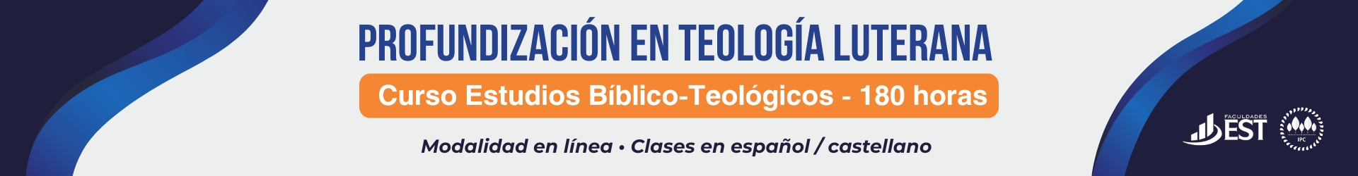 Banner Curso Estudios Bíblico-Teológicos - 180 horas