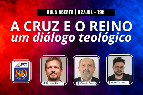 Banner da Aula Aberta A Cruz e o Reino