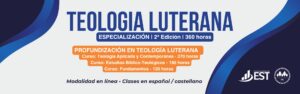 Banner cursos de Especialización e Profundización en Teología Luterana – 2ª edición