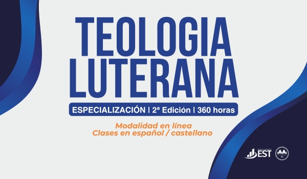 Banner divulgação especialização em Teologia Luterana